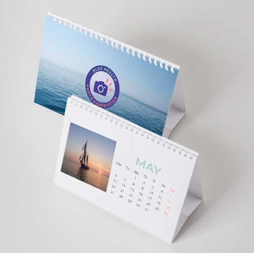 Sea Sanctuary Blue Health Photo Competition Desk Top Calendar